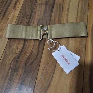 Good American Swim High Shine Belt Gold Bronze -0 NWT